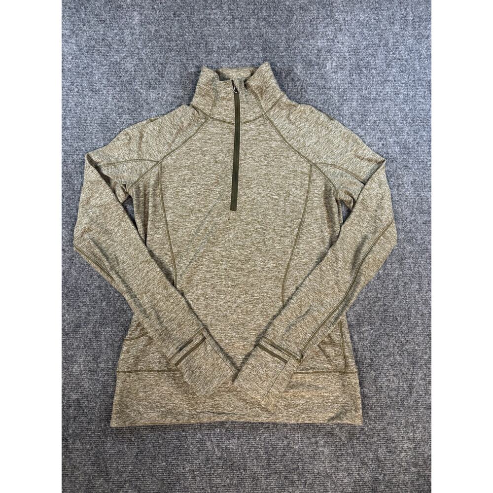 Lululemon - Rush Hour 1/4 Zip - Heathered Military Green - Size 6